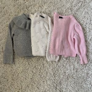 Baby girls Something Navy sweaters